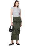 Other Brand | 25 SS OPEN YY 그린 카고 맥시 스커트 241731F093000 | 트렌비