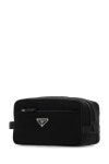 프라다(Prada) | 삼각로고 나일론 사피아노 파우치백 블랙 | 트렌비