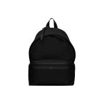 생로랑(Saint Laurent) | 시티 나일론 캔버스 레더 백팩 블랙 | 트렌비