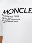 몽클레르(Moncler) | 몽클레르 와펜 로고 슬리브 플록 텍스트 화이트 반팔 티셔츠 G2091 8C00042 8390T 001 몽클레어 72139185 | 트렌비