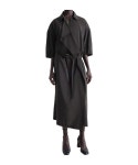 르메르(LEMAIRE) | Navy Belted Rib T shirt Midi Dress 242646F054011 | 트렌비