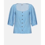 가니(Ganni) | GANNI v neck shirt with collar F9698/151 | 트렌비