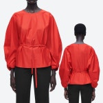 코스(Cos) | 코스 페플럼 드로스트링 블라우스 셔츠 레드 129630785 | 트렌비