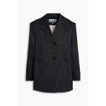 가니(Ganni) | GANNI 가니 24FW MINI RIBBED MERINO TIE TOP (K2291 999) (미니 립 메리노 타이 탑) | 트렌비