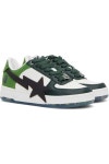 베이프(BAPE) | 25 FW 베이프 화이트 그린 베이프 스타 OS 스니커즈 242546F128018 | 트렌비 베이프(BAPE) | 25 FW 베이프 화이트   그린... 