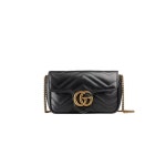 구찌(Gucci) | 구찌 여성 GG 마몬트 수퍼 미니 마틀라세 블랙 숄더백 476433 DTDCT 1000 마몽 레더 슈퍼 미니백 476433-DTDCT-1000... 
