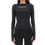 헬무트랭(Helmut Lang) | HELMUT LANG 헬무트 랭 Slit LS Top (N05HW507 001) (슬릿 롱슬리브 탑) | 트렌비