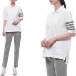 톰브라운(Thom Browne) | 엔지니어드 4 바 긴소매 오버사이즈 티셔츠 네이비 | 트렌비