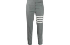 톰브라운(Thom Browne) | 270048 THOM BROWNE 25SS 4바 스트라이프 로우라이즈 스키니핏 플레인 위빙 팬츠 (FTC025V 06146 035) | 트렌비