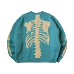 캐피탈(KAPITAL) | 캐피탈 5G 울 본 후드 스웨터 블랙 Kapital 5G Wool Bone Hooded Sweater Black | 트렌비