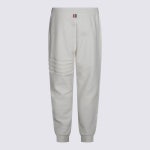 톰브라운(Thom Browne) | MJQ224A J0201 100W white cotton sweatpants with 4 stripes | 트렌비