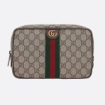 구찌(Gucci) | 오피디아 GG 수프림 캔버스 파우치 블루 | 트렌비