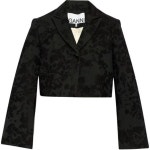 가니(Ganni) | 블레이저 플랩 포켓 Pinstiped 2 Botton Blazer with Flap Pockets 694921 | 트렌비