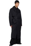 르메르(LEMAIRE) | 르메르 코트 블랙 코튼 트렌치 코트 252646M176011 | 트렌비