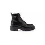 프라다(Prada) | 모놀리스 브러쉬드 레더 로퍼 블랙 | 트렌비