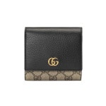 구찌(Gucci) | GG 마몬트 미디움 캔버스 레더 지갑 블랙 | 트렌비