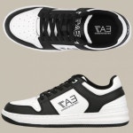 이에이세븐(EA7) | 로고 프린트 메시 스니커즈 | 트렌비