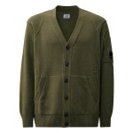 CP컴퍼니(CP Company) | CP컴퍼니 렌즈와펜 브이넥 가디건 아이비 그린 17CMKN048A 110149A 683 24FW 114719689 | 트렌비