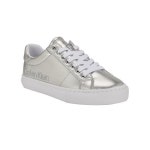 캘빈클라인(Calvin Klein) | 캘빈클라인 레이스업 실버 메탈릭 캐주얼 스니커즈 16381561 Silver Metallic 우먼 캠지 운동화... 