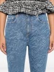 가니(Ganni) | 가니 텍스처 포켓 블루 진 J1730 25FW 스트레이트 팬츠 566 153881100 | 트렌비