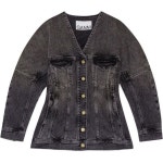 가니(Ganni) | 가니 블랙 워싱 데님 블레이저 778494 270748 GANNI WASHED BLACK DENIM BLAZER (J1529 006) (블랙 블레이저) 135965007... 