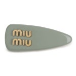 미우미우(Miu Miu) | 미우미우 여성 헤어 액세서리 헤어핀 그린 5IF092 069 F0035 라프리마 페이턴트 가죽 클립 5IF092-069-F0035... 