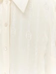 구찌(Gucci) | 구찌 여성 셔츠 화이트 실크 체인 GG 프린트 872007ZAM48 9050 WHITE 26FW 157418420 | 트렌비