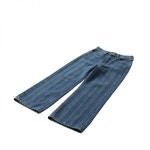 가니(Ganni) | 가니 데님 팬츠 미드 블루 스톤 J1882 566 GANNI Striped Baggy Jeans (J1882 566) (마일드 배기 진) 151338150 | 트렌비