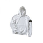 화이트 A0001 STONE ISLAND 64151 Cotton Fleece Hooded Sweatshirt_Regular Fit (801564151 A0001) (코튼 플리스 후드티_레귤러핏) 78741301... 