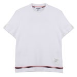 톰브라운(Thom Browne) | 톰브라운 코튼 피케 화이트 티셔츠 FJS193A J0185 100 라프리마 여성 FJS193AJ0185-100 135587916 | 트렌비