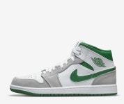 나이키(Nike) | 에어 조단 Air Jordan 1 Mid SE DC7294-103 White, Green & Smoke Grey | 트렌비