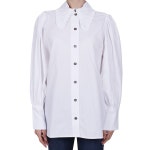 가니-코튼 블라우스 멀티 Ganni Cotton Blouse with Bubicollar Multi | Ganni 2100005838221 | TRENBE 가니-코튼 블라우스... 