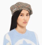 미우미우(Miu Miu) | MIU MIU 미우미우 플래드 셰틀랜드 울 베레모 모자 러스트 5HC075_1V7U_F0033 | 트렌비