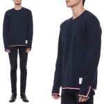 긴팔티셔츠 (MJS192A_J0029_415_22F) | TRENBE 톰브라운-22FW 남성 인터로크 긴팔티셔츠 (MJS192A_J0029_415_22F) | TRENBE | www.trenbe.com