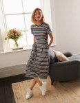 Multistripe J0815-MUL | 트렌비 보덴-드레스 저지 미디... Lucinda Jersey Midi Dress - Multistripe J0815-MUL | 트렌비 | www.trenbe.com
