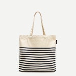everyday tote H4998 IVORY NAVY | TRENBE 제이크루-애브리데이 토트 Reusable everyday tote H4998 IVORY NAVY | TRENBE | www.trenbe.com