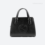 구찌(Gucci) | GG 소호 스몰 레더 토트백 블랙 | 트렌비