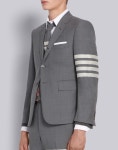 톰브라운(Thom Browne) | 클래식 완장 남성 자켓 메드그레이 | 트렌비