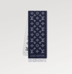 루이비통(Louis Vuitton) | 루이비통 모노그램 섀도우 스카프 네이비블루 M79186 프린지 울 캐시미어 머플러 네이비 블루 61740945 | 트렌비