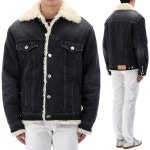 아미-23FW 아미 데님 트러커 테디 자켓 UJK239 031 | 트렌비