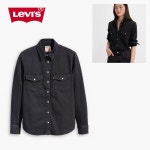 리바이스(Levis) | 여성 헨리 롱 슬리브 탑 Womens Dana Henley Long Sleeve Top 23251902 Curie Ditsy Blue Indigo | 트렌비