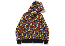 베이프(BAPE) | 베이프 X 메디콤 토이 카모 베어 샤크 풀 집 후디 멀티 | 트렌비