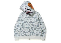 베이프(BAPE) | 베이프 스페이스 카모 샤크 풀 집 더블 후디 화이트 멀티 | 트렌비
