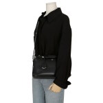 펜디(Fendi) | 미듐 레더 바이더웨이 토트 숄더백 블랙 | 트렌비