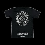 크롬하츠(Chrome Hearts) | 크롬하츠 홀스슈 로고 티셔츠 블랙 - 뉴욕 한정 | 트렌비