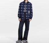 루이비통(Louis Vuitton) | [백화점 풀셋] 내일도착 루이비통 남자 남성 체크 네이비 플란넬 셔츠 남방 L1AJC30 | 트렌비