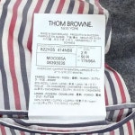 톰브라운(Thom Browne) | 톰브라운 4바 스트라이프 플레인 위빙 체스터필드 오버코트 MOC005A 06146 025 [2] 사선완장 울 캐시미어 코트... 