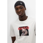 휴고보스-티셔츠 Cotton-jersey regular-fit T-shirt with... 트렌비 휴고보스-티셔츠 Cotton-jersey regular-fit T-shirt with... 