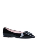 로저비비에-버튼 새틴 앵클 랩 플랫 Roger Vivier Rose Button Satin Ankle Wrap Flat 165713003 | 트렌비 로저비비에-버튼... 