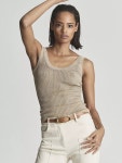 리스-메탈릭 민소매 탑 Imogen Metallic Sleeveless Top 5977775 Gold | 트렌비 리스-메탈릭 민소매 탑 Imogen Metallic... 